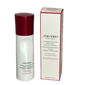 NEW! SHISEIDO Complete Cleansing Microfoam Cleanse + Remove For All Skin Types